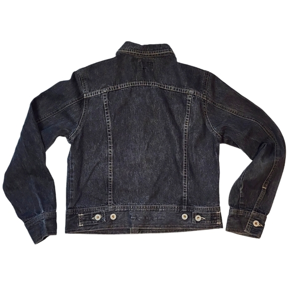 Joseph Cotton Jean Jacket Size Small Black - Picture 3 of 6